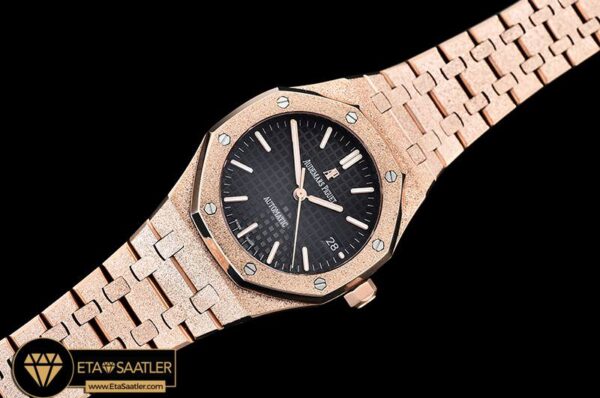 AP0513C – AP Royal Oak 37mm Frosted RGRG Black JHF MY9015 modelleri