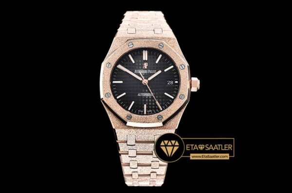 AP0513C – AP Royal Oak 37mm Frosted RGRG Black JHF MY9015 modelleri
