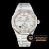 Audemars Piguet Royal Oak Dual Time 26120 Çelik Kasa Beyaz Kadran ETA