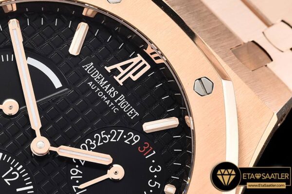 AP0563 – Royal Oak ReserveDuo Time 26120 RGRG Black Asia 23J modelleri