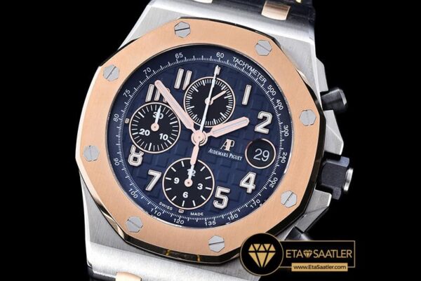 AP0389 – Royal Oak Offshore Rose Bez RGSS Blue JF A3126 Mod modelleri