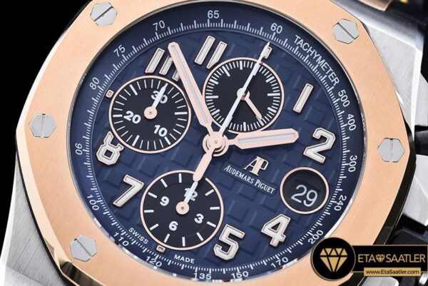 AP0389 – Royal Oak Offshore Rose Bez RGSS Blue JF A3126 Mod modelleri
