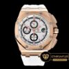 Audemars Piguet Royal Oak Offshore Chronograph 2017 Summer Edition Pembe Altın Kasa Beyaz Kadran ETA