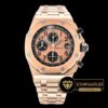 Audemars Piguet Royal Oak Offshore Chronograph Novelty Pembe Tema Çelik Kordon 2014 ETA