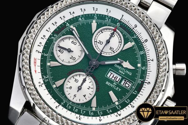 BSW0334D – Bentley GT 44mm SSSS Green Textured BP Ult Asia 7750 modelleri