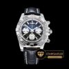 Breitling Chronomat AB0110 Chronograph Çelik Kasa Siyah Kadran Deri ETA