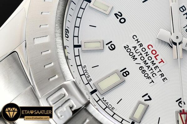 BSW0346B – Colt 44mm Automatic SSSS White GF Asia 2824 modelleri