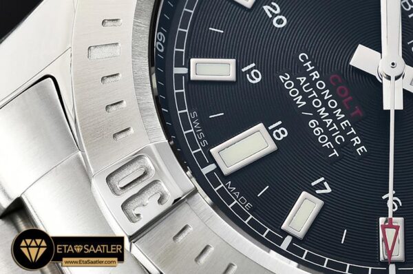 BSW0346C – Colt 44mm Automatic SSSS Black GF Asia 2824 modelleri