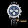 Breitling Navitimer AB0120 Çelik Kasa Mavi Kadran Deri Kordon ETA