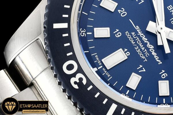 BSW0358A – SuperOcean 44 Stainless SSSS BlueStk GF Asia 2824 modelleri