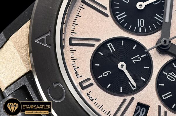 BVG0063A – Diagono Magnesium Chrono PVDMGRU Pink Salmon VK Qtz modelleri