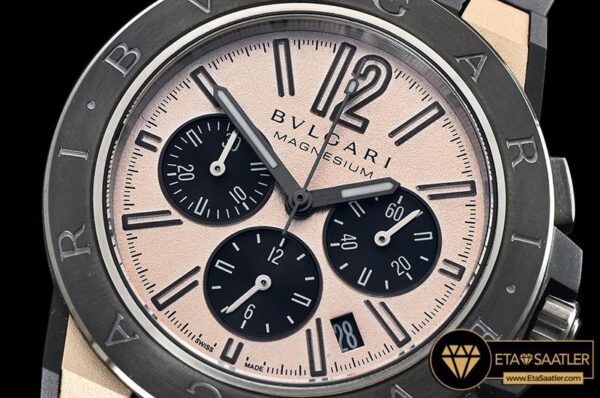 BVG0063A – Diagono Magnesium Chrono PVDMGRU Pink Salmon VK Qtz modelleri