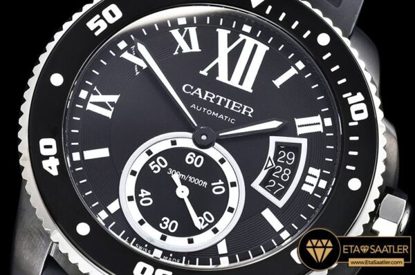 CAR0382A – Calibre de Cartier DLCRU Black JJF 11 Asia 23J Mod modelleri