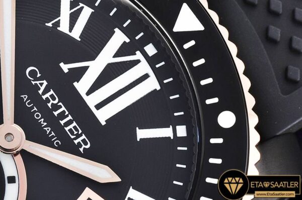 CAR0382B – Calibre de Cartier DLCRGRU Blk JJF 11 Asia 23J Mod modelleri