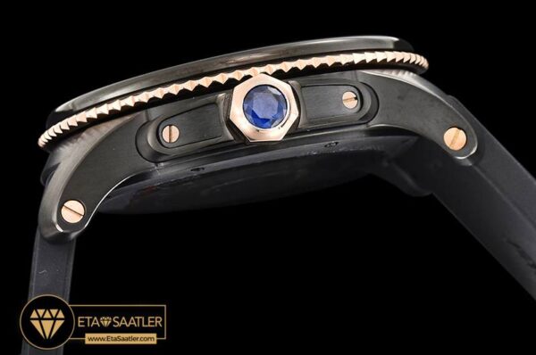 CAR0382B – Calibre de Cartier DLCRGRU Blk JJF 11 Asia 23J Mod modelleri