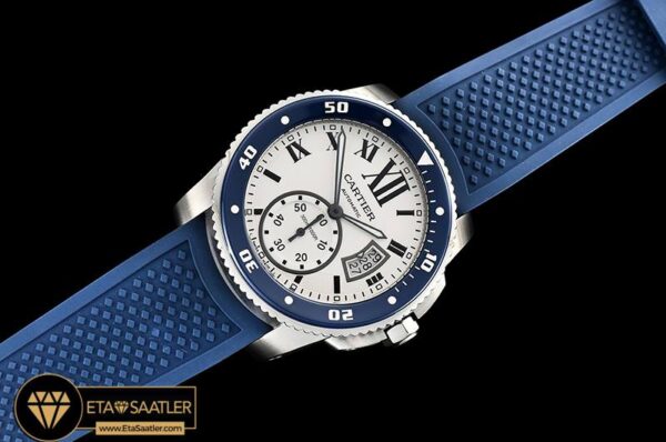 CAR0421A -Calibre de Cartier Diver (Blue) SSRU Wht JF Asia 2824 modelleri
