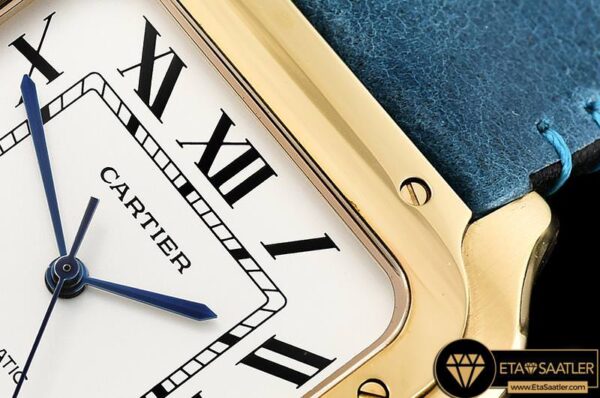 CAR0427D – Santos De Cartier 2018 Mens YGLE (Blue) Wht Miyota modelleri