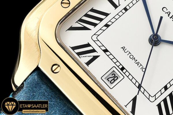 CAR0427D – Santos De Cartier 2018 Mens YGLE (Blue) Wht Miyota modelleri