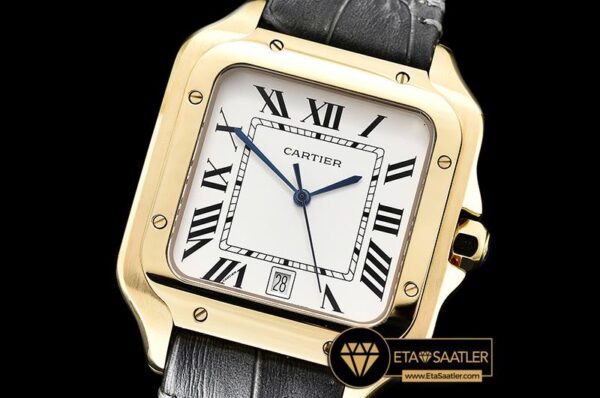 CAR0429A – Santos De Cartier 2018 Mens YGLE Wht Swiss Qtz modelleri