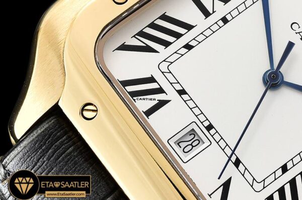 CAR0429A – Santos De Cartier 2018 Mens YGLE Wht Swiss Qtz modelleri