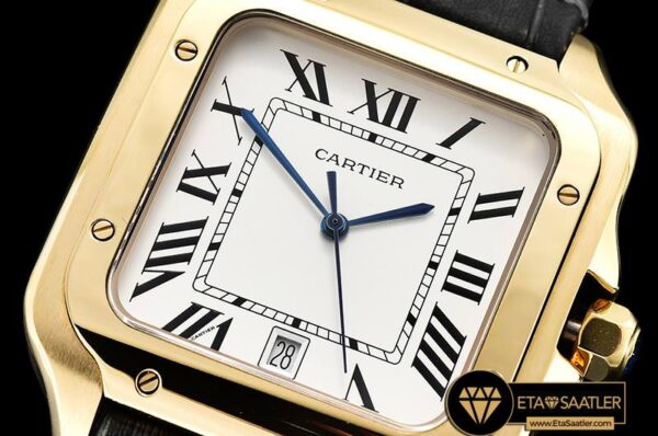 CAR0429A – Santos De Cartier 2018 Mens YGLE Wht Swiss Qtz modelleri