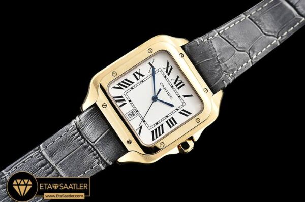 CAR0429A – Santos De Cartier 2018 Mens YGLE Wht Swiss Qtz modelleri
