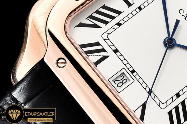 CAR0429B – Santos De Cartier 2018 Mens RGLE Wht Swiss Qtz modelleri