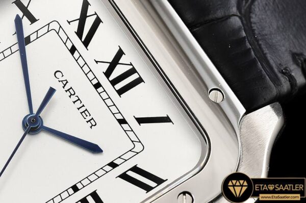 CAR0429D – Santos De Cartier 2018 Mens SSLE (Blk) Wht Swiss Qtz modelleri