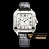 Cartier Santos De Cartier Men 2018 Çelik Bezel Siyah Kordon ETA