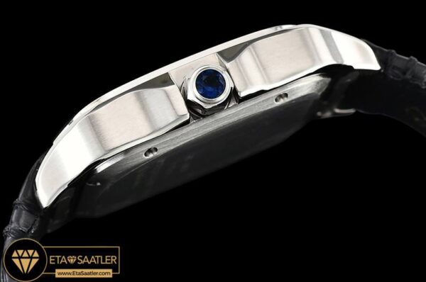 CAR0429D – Santos De Cartier 2018 Mens SSLE (Blk) Wht Swiss Qtz modelleri