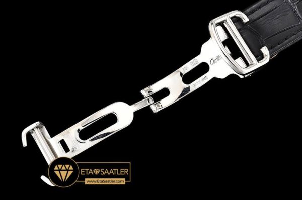 CAR0429D – Santos De Cartier 2018 Mens SSLE (Blk) Wht Swiss Qtz modelleri