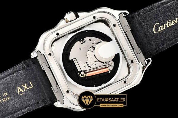 CAR0429D – Santos De Cartier 2018 Mens SSLE (Blk) Wht Swiss Qtz modelleri