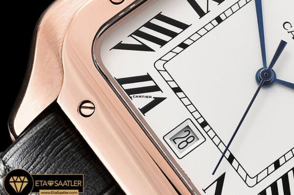 CAR0430A – Santos De Cartier 2018 Ladies RGLE Wht Swiss Qtz modelleri