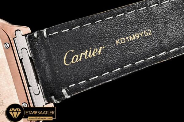 CAR0430A – Santos De Cartier 2018 Ladies RGLE Wht Swiss Qtz modelleri