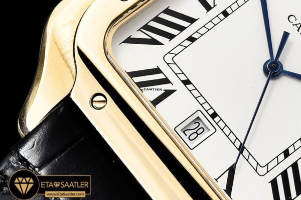 CAR0430B – Santos De Cartier 2018 Ladies YGLE Wht Swiss Qtz modelleri