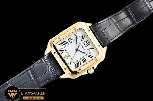 CAR0430B – Santos De Cartier 2018 Ladies YGLE Wht Swiss Qtz modelleri