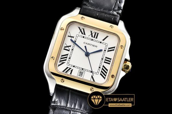 CAR0430D – Santos De Cartier 2018 Ladies YGSSLE Wht Swiss Qtz modelleri