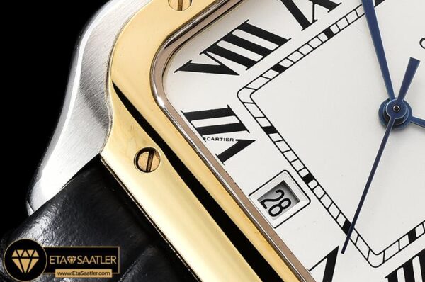 CAR0430D – Santos De Cartier 2018 Ladies YGSSLE Wht Swiss Qtz modelleri