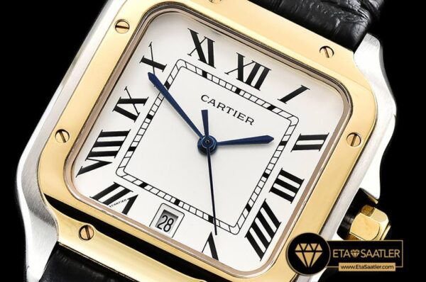 CAR0430D – Santos De Cartier 2018 Ladies YGSSLE Wht Swiss Qtz modelleri