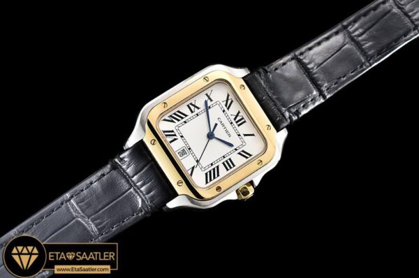 CAR0430D – Santos De Cartier 2018 Ladies YGSSLE Wht Swiss Qtz modelleri