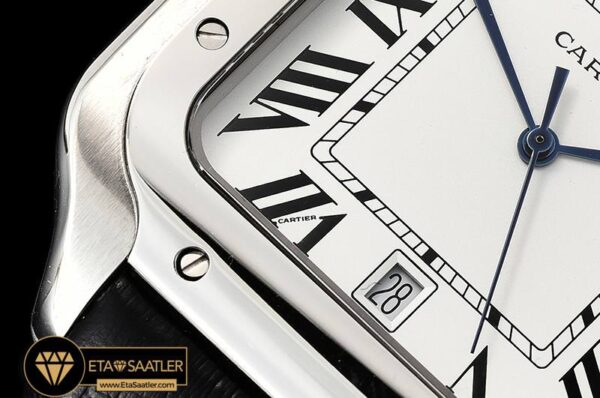 CAR0430E -Santos De Cartier 2018 Ladies SSLE (Blk)Wht Swiss Qtz modelleri