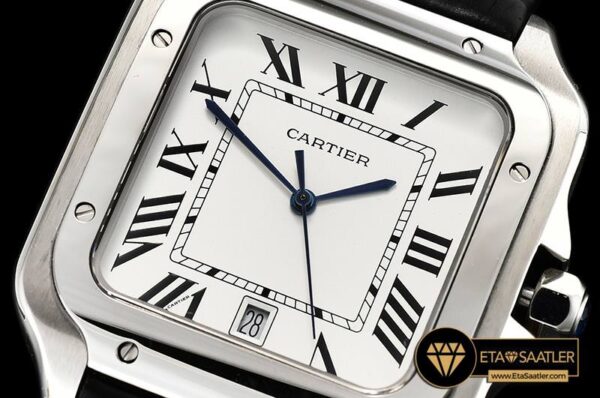 CAR0430E -Santos De Cartier 2018 Ladies SSLE (Blk)Wht Swiss Qtz modelleri