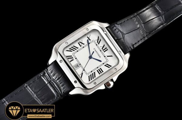 CAR0430E -Santos De Cartier 2018 Ladies SSLE (Blk)Wht Swiss Qtz modelleri