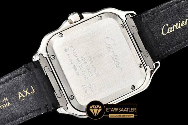 CAR0430E -Santos De Cartier 2018 Ladies SSLE (Blk)Wht Swiss Qtz modelleri