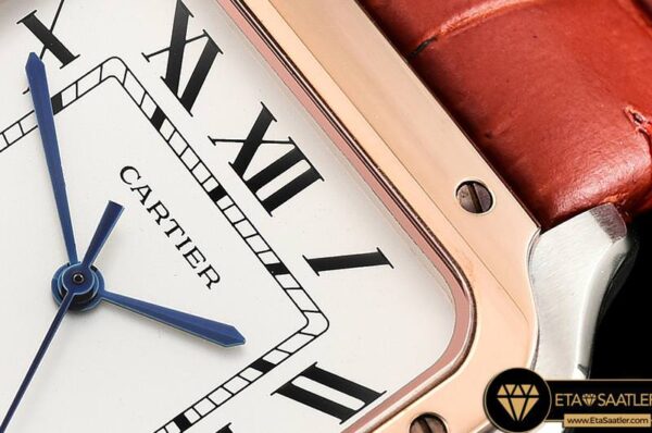 CAR0430F – Santos De Cartier 2018 Ladies RGSSLE Wht Swiss Qtz modelleri