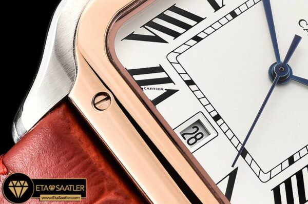 CAR0430F – Santos De Cartier 2018 Ladies RGSSLE Wht Swiss Qtz modelleri