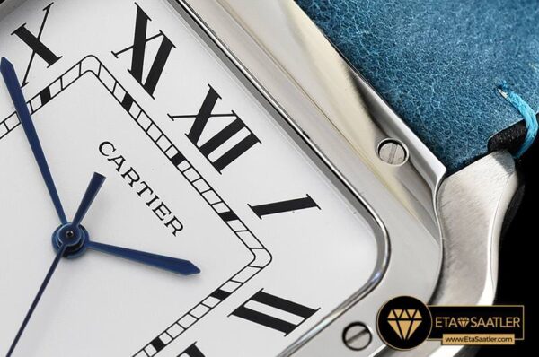 CAR0430G -Santos D Cartier 2018 Ladies SSLE (Blue)Wht Swiss Qtz modelleri