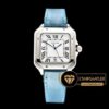 Cartier Santos De Cartier Ladies 2018 Çelik Bezel Mavi Kordon ETA