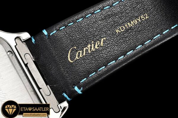 CAR0430G -Santos D Cartier 2018 Ladies SSLE (Blue)Wht Swiss Qtz modelleri