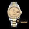 Rolex Datejust 126201 Roma Rakamlı Gold Kadran 18K 1:1 Super Clone ETA